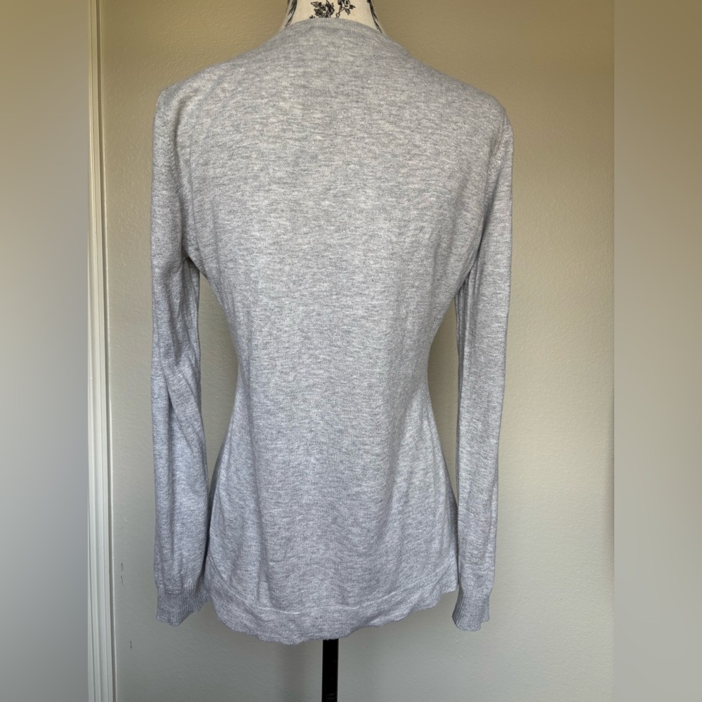 DKNYC Gray Ruffle Front Top - Picture 3 of 7